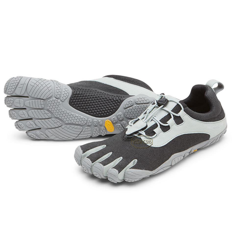 Black / Grey Vibram V-Run Retro Training Shoes | CA_C65