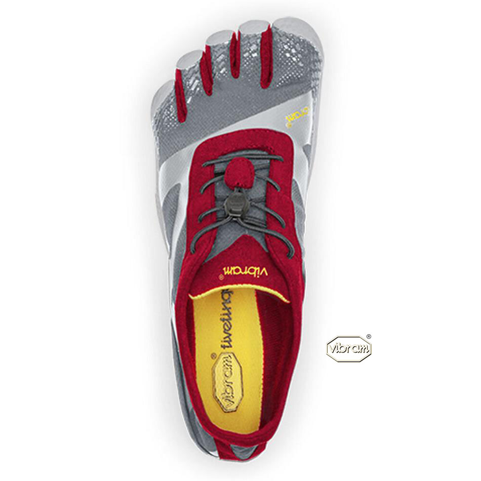 Grey / Red Vibram KSO EVO Training Shoes | CA_T74