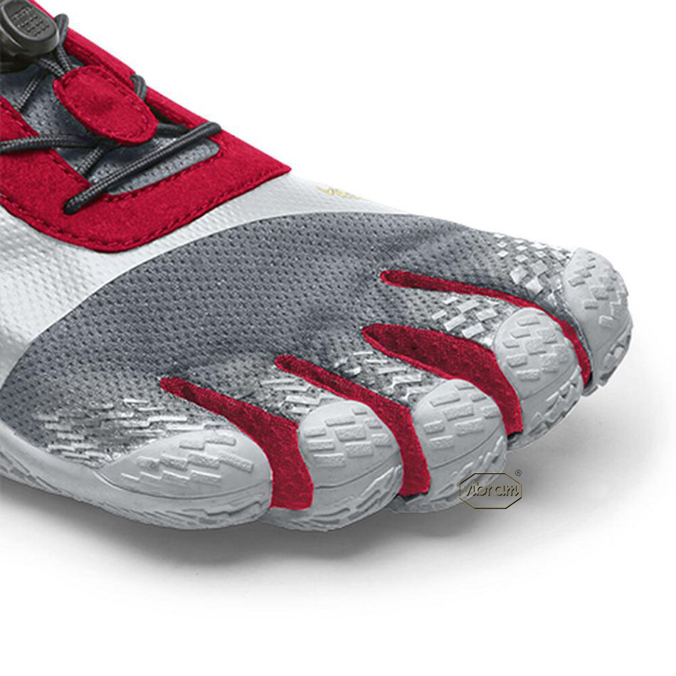 Grey / Red Vibram KSO EVO Training Shoes | CA_T74