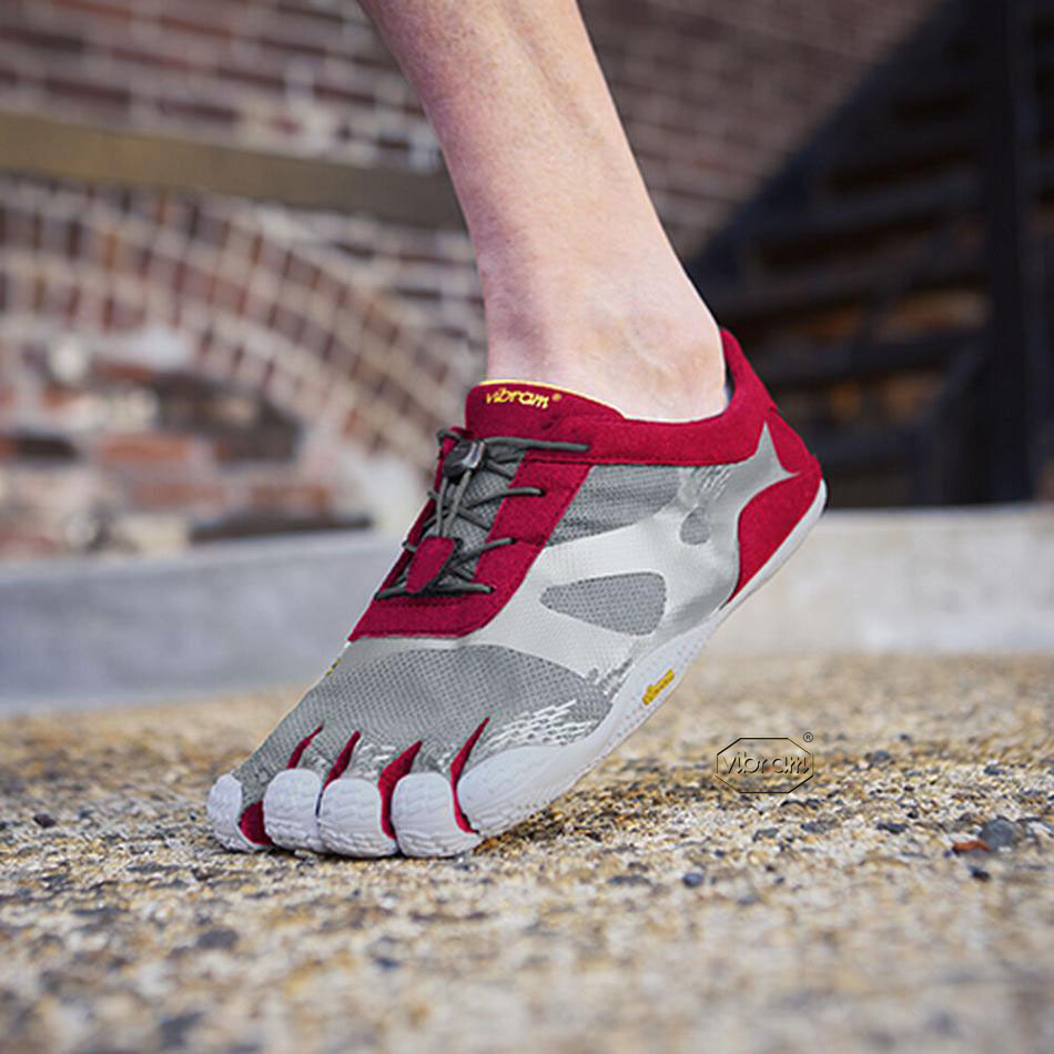 Grey / Red Vibram KSO EVO Training Shoes | CA_T74