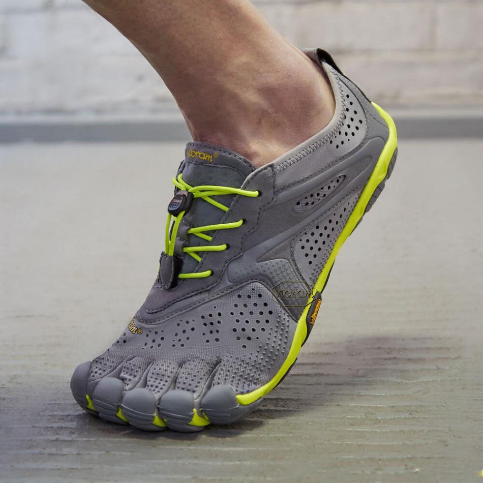 Grey / Yellow Vibram V-Run Training Shoes | CA_L38