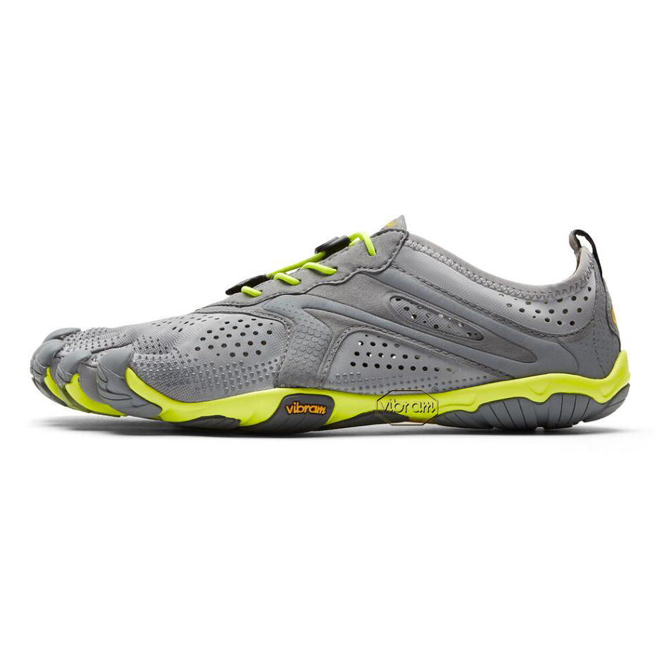 Grey / Yellow Vibram V-Run Training Shoes | CA_L38