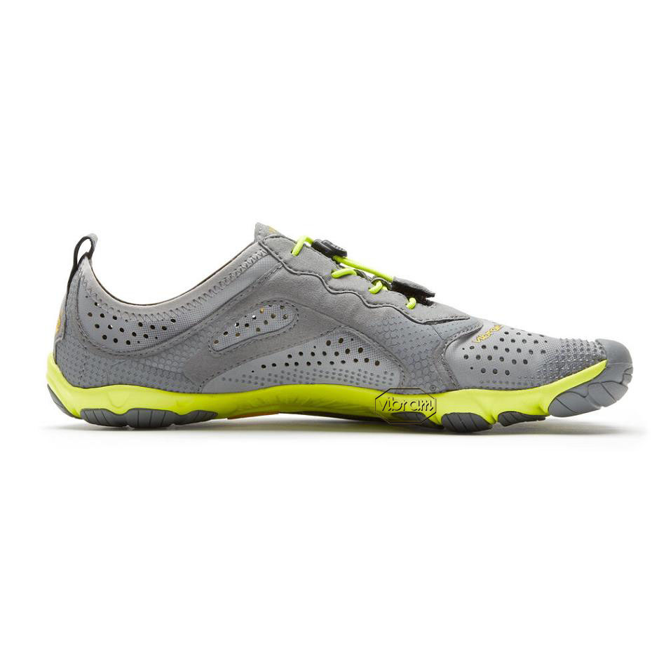 Grey / Yellow Vibram V-Run Training Shoes | CA_L38