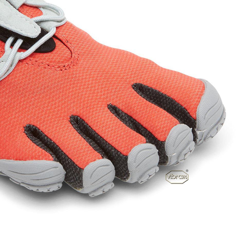 Red / Black / Grey Vibram V-Run Retro Training Shoes | CA_J39