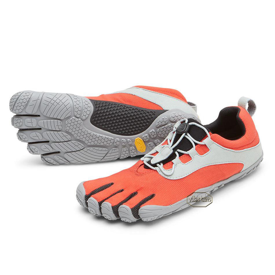 Red / Black / Grey Vibram V-Run Retro Training Shoes | CA_J39