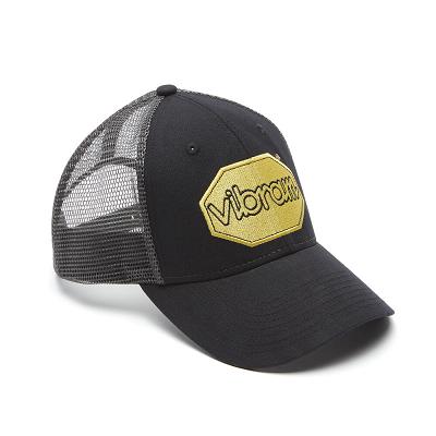 Black Vibram Trucker Two-Tone Hats | CA_Y54